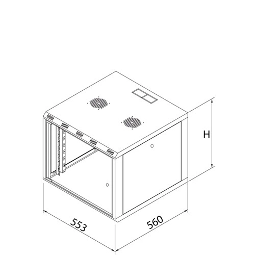 FORMLİNE RACK KABİN DUVAR TİPİ 600*560
