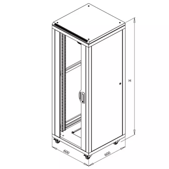 FORMLİNE RACK KABİN 600*600