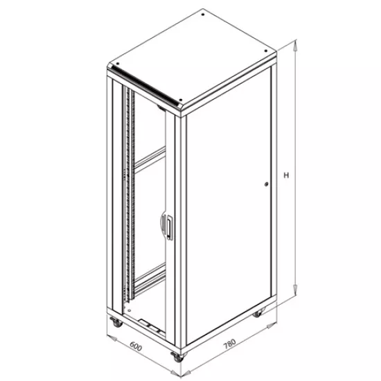 FORMLİNE RACK KABİN 600*800