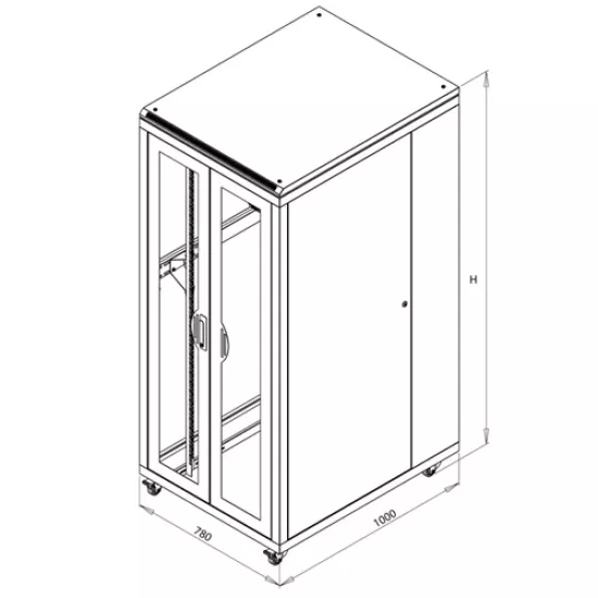 FORMLİNE RACK KABİN 800*1000