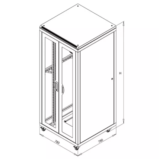 FORMLİNE RACK KABİN 800*800