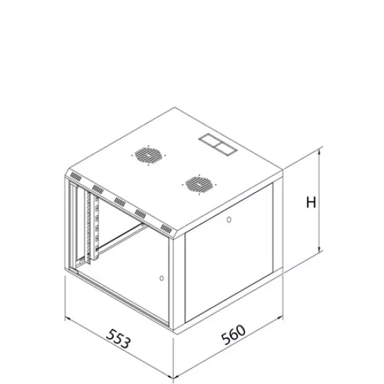 FORMLİNE RACK KABİN DUVAR TİPİ 600*560