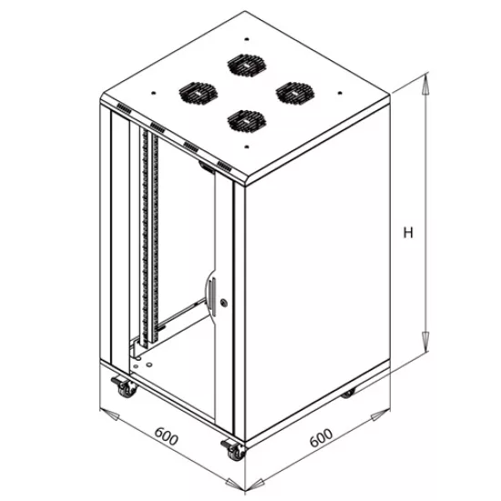 RACKLİNE RACK KABİN 600600